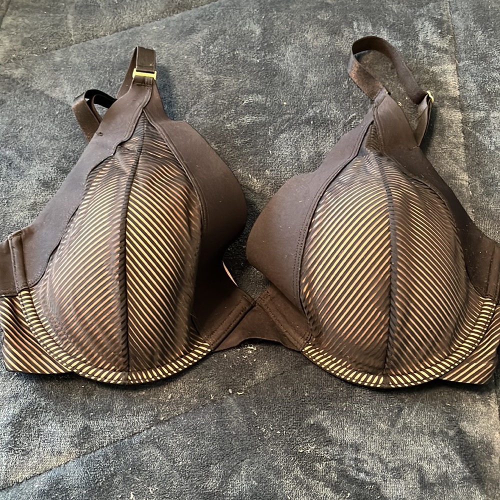 Third Love Shadow Stripe Plunge Bra 36DD - Picture 2 of 5